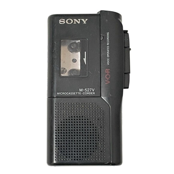 Sony M-527V Microcassette-Corder Black VOR Voice Cassette Tape Recorder - Picture 1 of 3